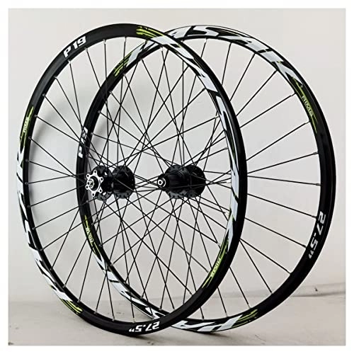 Ruote per Mountain Bike : 26 / 27.5 / 29'' Set di Ruote MTB in Lega Cuscinetto Sigillato Sgancio Rapido Ruota per Mountain Bike Freno A Disco Cassetta 7-11 velocità Doppia Parete Cerchio 32H Set di Ruote da Bicicletta