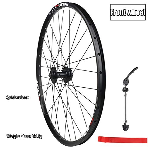 Ruote per Mountain Bike : ASUD 26 Pollici Ruota Anteriore Bici mozzo Argento Ruota per Mountain Bike Divisa con Freno a Disco, Rilascio rapido