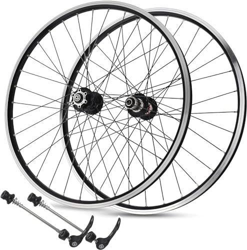 Ruote per Mountain Bike : Bicycle Wheel 26 / 27.5 / 29 Perrin Bearing Disc V-Ring Mountain Bike Wheelset 7-12 Speed Kafei (Color : Black, Size : 29 inch)
