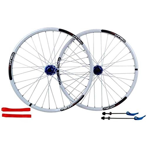 Ruote per Mountain Bike : Cuthf 26 / 27.5" Mountain Road - Set di ruote da bicicletta a doppia parete in lega di alluminio, freno a disco 24 fori a rilascio rapido 7 8 9 10 velocità disco, D, 66 cm