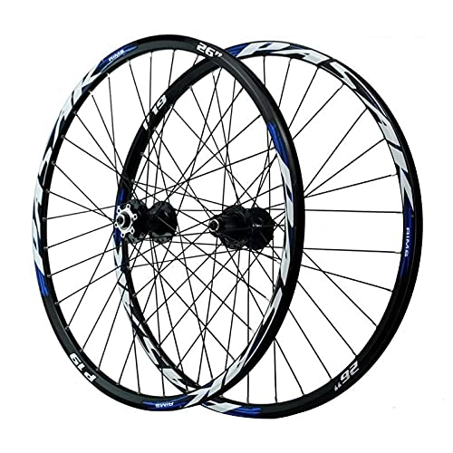 Ruote per Mountain Bike : cvhtroe Set di Ruote per Bicicletta MTB 26 Pollici 27, 5"29 er, Cerchio in Lega di Alluminio a Doppia Parete Ibrido / Mountain Bike per velocità 7 / 8 / 9 / 10 / 11