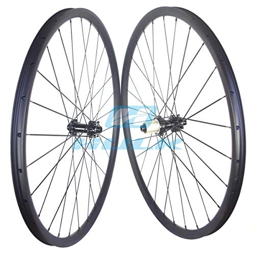 Ruote per Mountain Bike : FidgetGear - Set di Ruote in Carbonio 27, 5 mm, Larghezza 27 mm, per Mountain Bike Powerway M32