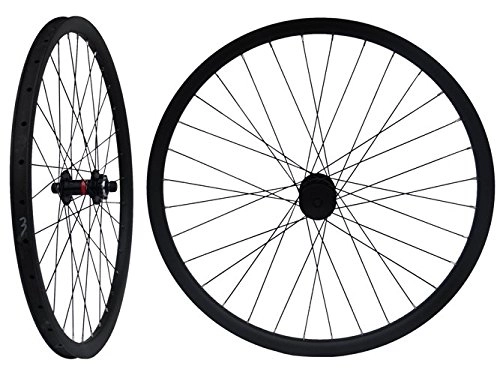 Ruote per Mountain Bike : In carbonio per Mountain Bike, 29ER-Set di ruote per copertoncino e camera d'aria per MTB-Cerchio per ruota da bicicletta 73, 66 (29 cm