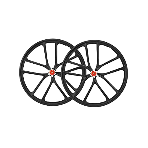 Ruote per Mountain Bike : Jabroyee Set di Ruote per Bici Set di Ruote per Mountain Bike da 20 Pollici Set di Ruote per Freni a Disco in Lega di magnesio Ampiamente Compatibile Set di Ruote di Ricambio per Bici