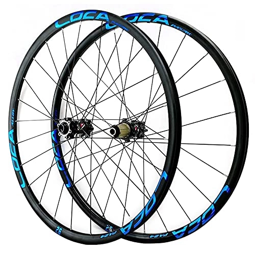 Ruote per Mountain Bike : LICHUXIN MTB Set Ruote Bicicletta 26 / 27.5 / 29 Pollici Freno Disco Superlight Cerchio Ruota in Bicicletta in Lega Perno Passante per 8 9 10 11 12 velocità (Color : Blue, Size : 29in)