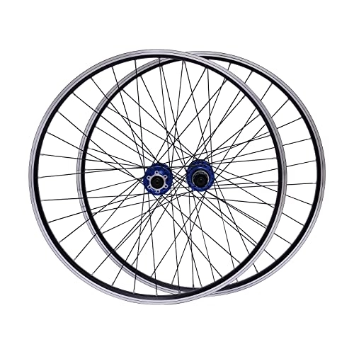 Ruote per Mountain Bike : Lightakai Set di ruote per mountain bike, 27, 5 / 29", in lega di alluminio, per mountain bike, per mountain bike, per mountain bike (29 cm, blu)
