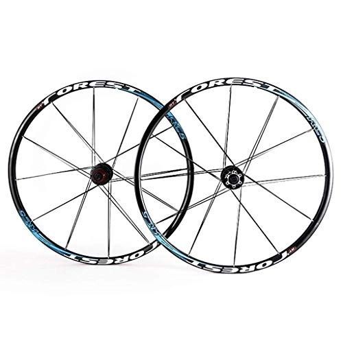 Ruote per Mountain Bike : LLLKKK MTB Rim 26 / 27.5 "Mountain Bike Wheelset, Doppia Parete 24 H Freno A Disco A Sgancio Rapido Compatibile 7 8 9 10 11Speed Bike Wheel