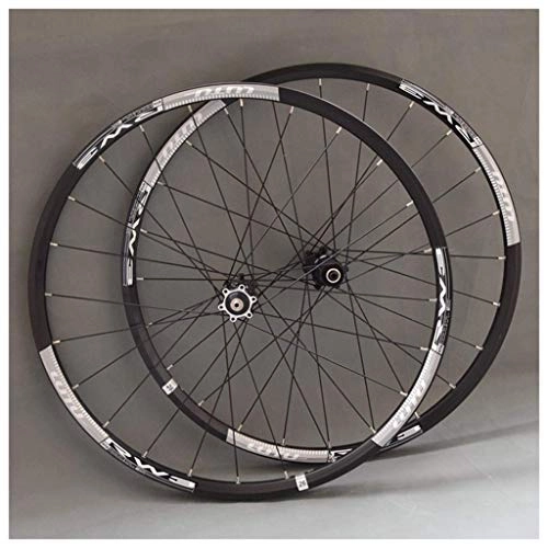 Ruote per Mountain Bike : LLLKKK MTB Wheelset Per Mountain Bike 26 27.5 29 In Doppio Strato Lega Cerchio Sigillato Cuscinetto 7-11 Velocità Cassette Hub Freno a Disco QR 24H Ruota Della Bici