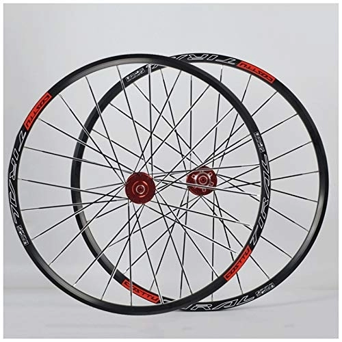 Ruote per Mountain Bike : LSRRYD MTB Set Ruote Bici 26 27, 5 Pollici Freno A Disco Cerchio Mountain Bike Rilascio Rapido Mozzi con Cuscinetti Sigillati Ruota Libera Cassetta A 7-11 velocità 24 Ha Parlato