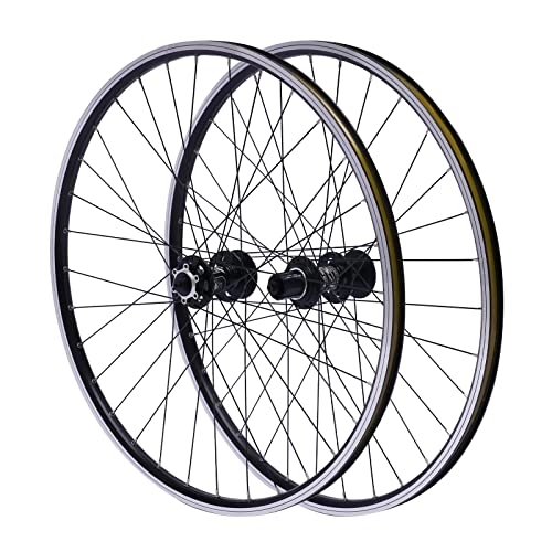 Ruote per Mountain Bike : LUNICASHA Set di ruote per mountain bike, 29 pollici, per mountain bike, ruota anteriore e posteriore, 7-12 marce, colore nero