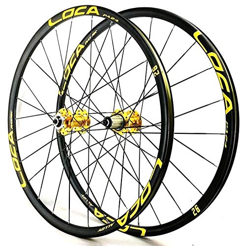 Ruote per Mountain Bike : MNBV 26 Set di Ruote da Mountain Bike da 27, 5 Pollici a sgancio rapido 6 Freno a Disco a chiodo 6 Set di Ruote da Ciclismo a Doppia Parete Artiglio per 7 8 9 10 11 12 Volano a Cassetta