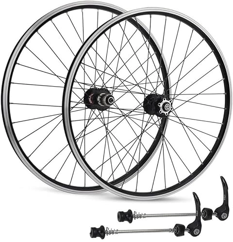 Ruote per Mountain Bike : Mountain Bike Wheel Pair 32 Spoke Sealed Bearing Hubs Front And Rear Disc 32 Sealed Bearing Hubs 7 8 9 10 11 Speed (Color : OneColor, Size : 27.5)