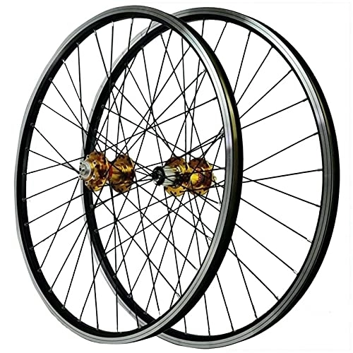 Ruote per Mountain Bike : MytaYt MTB Wheel Set 26 Inch Handmade Standard Bicycle Rim 32 Spoke Mountain Bike Front and Rear Wheel Discs / Rim Brake 7-11 Speed Cassette QR Sealed Bearing Hubs