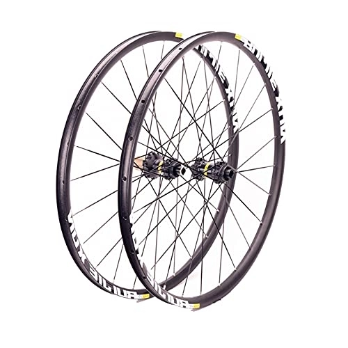 Ruote per Mountain Bike : Oksmsa Ruote per Bicicletta Set di Ruote per Mountain Bike 26 / 27.5 / 29", ASSE Passante, Disco Freno, A Trazione Dritta 2 Posteriori A 4 Cuscinetti, per Cassetta 8 / 9 / 10 / 11 velocità