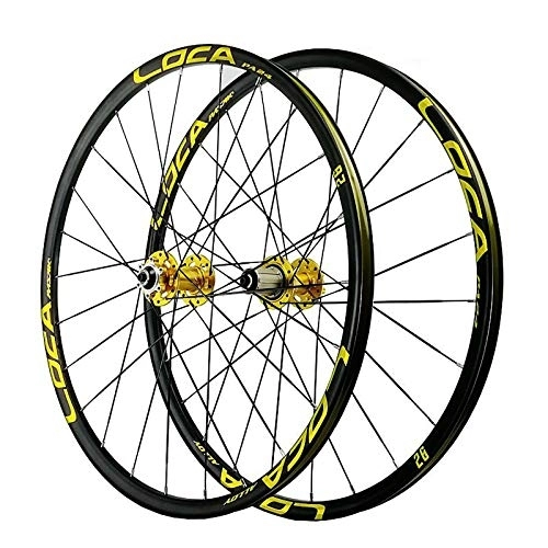 Ruote per Mountain Bike : QDY-Set Ruote per Mountain Bike 26 Pollici 4 Cuscinetti 6 Dischi Freno a Chiodo Ruota a Sgancio Rapido 6 Artigli 11 / 12 velocità