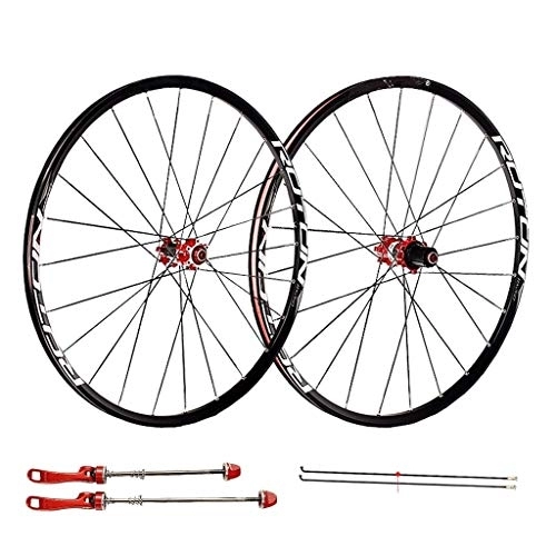 Ruote per Mountain Bike : QHY Ruote Ruote da Ciclismo per 26 27, 5 29 Pollici Set di Ruote per Mountain Bike, Doppia Parete in Lega Rilascio rapido Freno a Disco 7 8 9 10 11 velocità (Color : A, Size : 27.5inch)