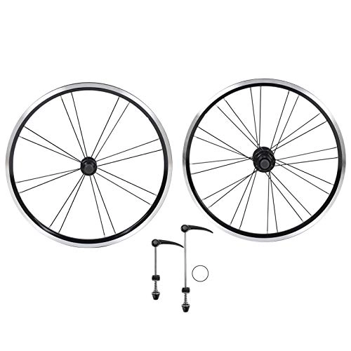 Ruote per Mountain Bike : RANNYY Set di Ruote Pieghevoli, Ruote Anteriori in Lega di Alluminio 2 Posteriori a 4 Cuscinetti V Brake 20 Pollici Bicicletta Pieghevole per Mountain Bike