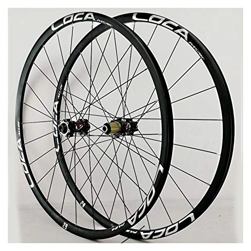 Ruote per Mountain Bike : Ruota Bicicletta 26 27, 5 29 Pollici Cerchio Bici Mountain Bike Anteriore Posteriore Set 700C Lega Alluminio Ruote Ultraleggero Tirare Dritto 12 Velocità (Color : D)