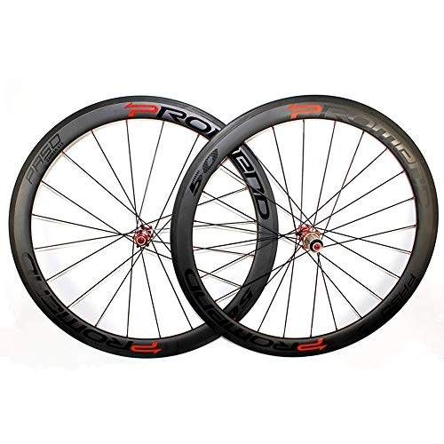 Ruote per Mountain Bike : Ruote per Mountain Bike Ruote in Carbonio per Bici da Corsa in Carbonio Opaco Twill 3K di Clincher Road