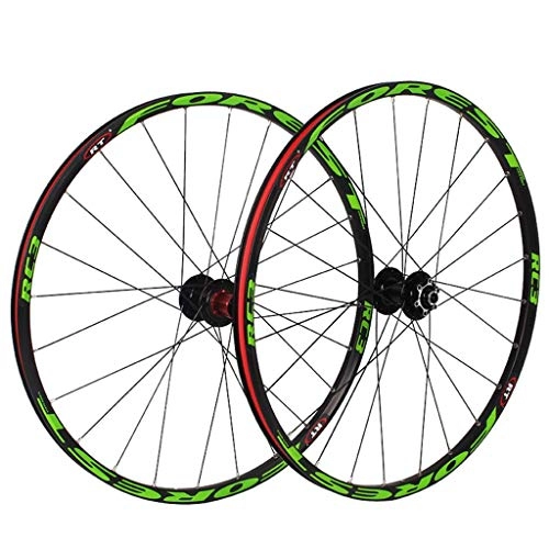 Ruote per Mountain Bike : Ruote per Mountain Bike ultraleggere da 26" / 27, 5" MTB 120 clic 5 Dischi con Cuscinetti sigillati Peilin Ruota per Bicicletta Ruota