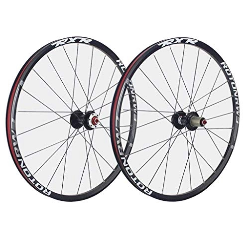 Ruote per Mountain Bike : Set di Ruote 26 27, 5 29er Ruote per Mountain Bike Anteriore e Posteriore Cerchio in Lega a Doppia Parete per Bicicletta 7 Freno a Disco con Cuscinetti Palin QR 1790g 7-11 Mozzi Tipo Scheda v