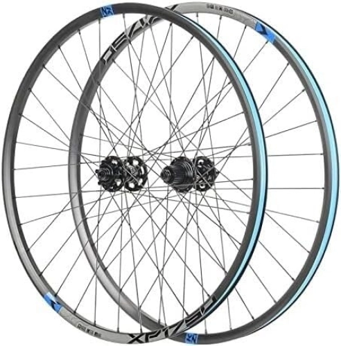 Ruote per Mountain Bike : Set di ruote for freno a disco for mountain bike Ruote da 26 / 27, 5 / 29 "a sgancio rapido, cerchi for bicicletta, ruote 32H, adatte for 12 velocità (Color : Blue, Size : 26inch)