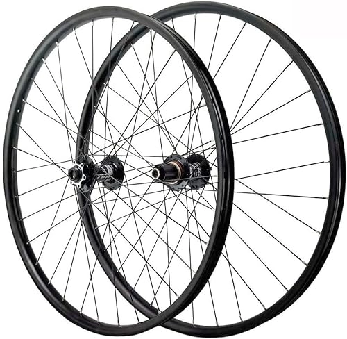 Ruote per Mountain Bike : Set di ruote for mountain bike 26" 27.5" 29" Cerchi Freni a disco MTB Asse cilindrico Ruote anteriori e posteriori (Size : 110-142_29inMS)