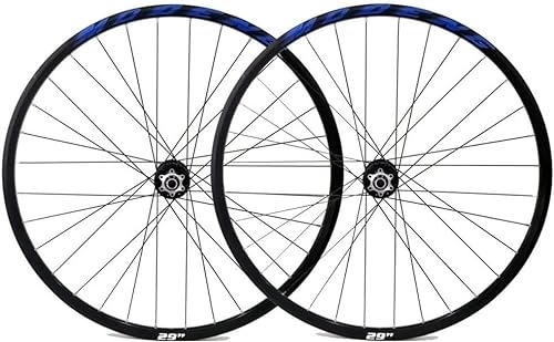 Ruote per Mountain Bike : Set di ruote for mountain bike 26 "27.5" 29 "cerchio ruota for freno a disco set di ruote for bicicletta a sgancio rapido mozzo 32H 7 8 9 10 11 12 13 velocità Ruote da bicicletta (Color : Blue, Size