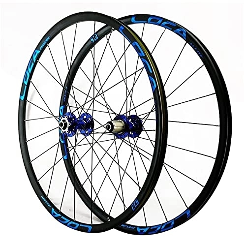 Ruote per Mountain Bike : Set di ruote MTB Ruote per mountain bike 26 pollici / 27, 5 / 29 "Freno a disco Anteriore 2 e posteriore 4 Mozzo con cuscinetto sigillato QR Cerchio in lega di alluminio a doppia parete 7-12 Velocità R