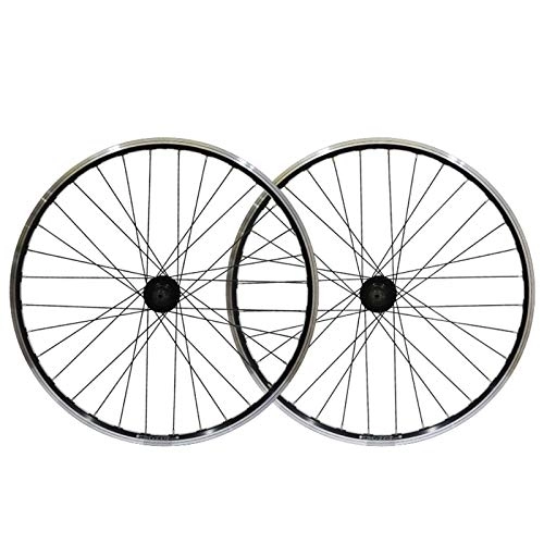 Ruote per Mountain Bike : Set di ruote per bicicletta MTB Ruota per bici da 26 pollici Set di ruote per bicicletta a doppia parete in lega per mountain disco / freno a V a sgancio rapido 7 8 9 velocità 32 fori (colore: D)
