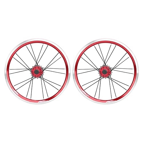 Ruote per Mountain Bike : Set di Ruote per Freno a Disco Bici Cerchio in Lega Freno a Disco Anteriore 2 Posteriore 4 Struttura Portante Set di Ruote per Mountain Bike(Rosso)