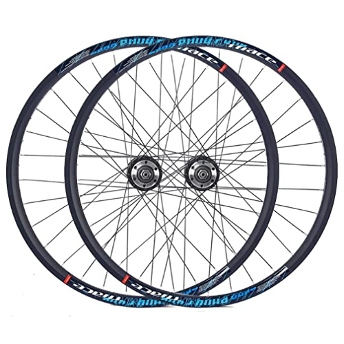 Ruote per Mountain Bike : Set di Ruote per Mountain Bike Cerchio in Lega di Alluminio da 24 Pollici Freno a Disco 32H Set di Ruote per MTB Ruote Posteriori Anteriori a sgancio rapido per Bicicletta Pieghevole Volano Rotante B