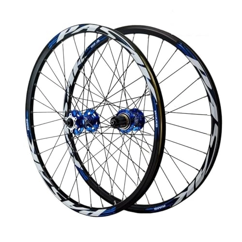 Ruote per Mountain Bike : Set Ruote Per Mountain Bike 24 Pollici Mozzo Anteriore 2 Posteriori 4 Cuscinetti Freni Disco Sgancio Rapido Ruote MTB Cerchi In Lega Alluminio 32H Per Cassetta 7 A 12 Velocità.