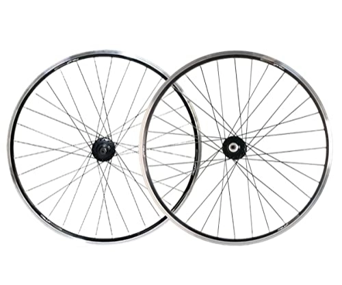 Ruote per Mountain Bike : SHKJ Bici Wheelset 20 ''BMX Cerchio V / Freno A Disco 26 Pollici MTB Ruote A Sgancio Rapido Hub 32 H for 6 7 8 9 velocità Volano Rotante (Color : 20" Black)