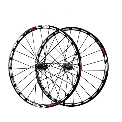 Ruote per Mountain Bike : Wheelset 26 / 27.5" MTB Set Ruote Bici for Biciclette a Doppia Parete Rilascio rapido Disco Cuscinetto Freno Ruota del Freno 8 9 10 11 Speed ​​Cassetta Road Wheel (Color : Black, Size : 27.5 inch)