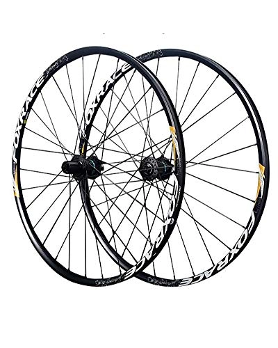 Ruote per Mountain Bike : WXX 27.5 / 29 Pollici Mountain Bike Set di Ruote A Doppio Strato Freni A Disco Hub in Fibra di Carbonio in Lega di Cerchio in Alluminio Compatibile con 7-12 velocità del Volano, 27.5 inch Black, A