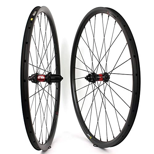 Ruote per Mountain Bike : Yuanan 29er MTB Wheel Cross Country Carbon Wheelset 35 mm di Larghezza cerchione Asimmetrico Tubeless Ready for XC o AM Mountain Bike DT 240 Hub