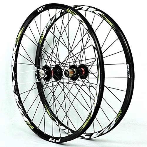 Ruote per Mountain Bike : YUDIZWS MTB Wheelset 26 / 27.5 / 29 Lega di Alluminio Mozzo Freno A Disco Rilascio Rapido 32 Fori 7 / 8 / 9 / 10 / 11 velocità Adatto per Mountain Bike (Color : D, Size : 29inch)