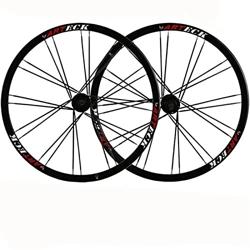 Ruote per Mountain Bike : YUDIZWS MTB Wheelset 26 Lega Alluminio Cerchioni Doppia Parete Rilascio Rapido Ruote per 24 Fori 7 / 8 / 9 / 10 di velocità Freno A Disco Mountain Bike (Color : D)