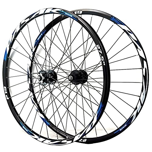 Ruote per Mountain Bike : YUDIZWS Ruote Mountain Bike 26 / 27.5 / 29 Pollici Cerchioni MTB Doppia Parete 32H Cassetta 7 / 8 / 9 / 10 / 11 di velocità Rilascio Rapido Freno A Disco (Color : E, Size : 26inch)