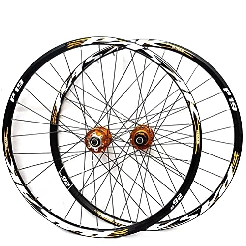 Ruote per Mountain Bike : YUDIZWS Set Ruote Bici Mountain 26 / 27.5 / 29 Pollici Rilascio Rapido Freno A Disco Cerchioni MTB Doppia Parete 32H Cassetta 7 / 8 / 9 / 10 / 11 di velocità (Color : B, Size : 29inch)