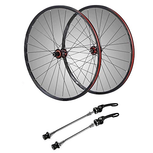 Ruote per Mountain Bike : ZNND Set di Ruote for Bicicletta da Montagna, 27, 5"Double Wall MTB con sgancio rapido V-Brake 24 Fori 8 / 9 / 10 / 11 Speed