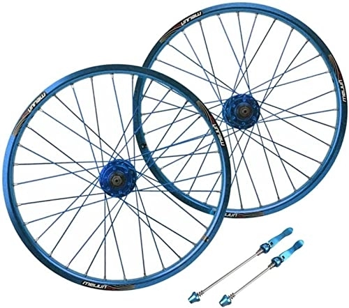 Ruote per Mountain Bike : ZXTING Set di ruote per mountain bike da 26 pollici, ruote anteriori e posteriori con spiedini a sgancio rapido, ruote in lega di alluminio per mountain bike (Color : Blu)