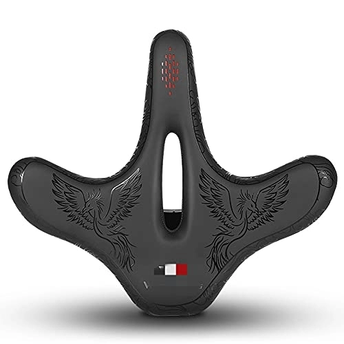 Seggiolini per mountain bike : AOZAX Sella per Bicicletta Hollow Sellino della Bicicletta Cuscino Traspirante Grande Mountain Bike Selle Confortevole MTB. sede di Bicicletta Comodo e Stabile (Color : Black)