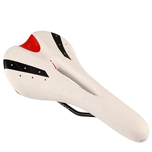 Seggiolini per mountain bike : AOZAX Sella per Bicicletta Mountain Bike Bicycle Ciclismo skidleproof Cuscino Cuscino Cuscino Sedile Pad all'aperto Sport Sella Antiscivolo Comodo e Stabile (Color : White)