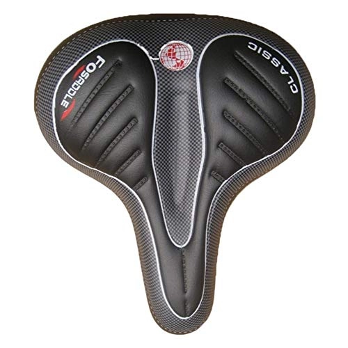 Seggiolini per mountain bike : AYCPG Bike Saddle Ampia Grande Bike Bicycle Gel Cruiser Extra Comfort Sporty Soft Pad Sella Sella Sella da Corsa Sella lucar (Color : Black)