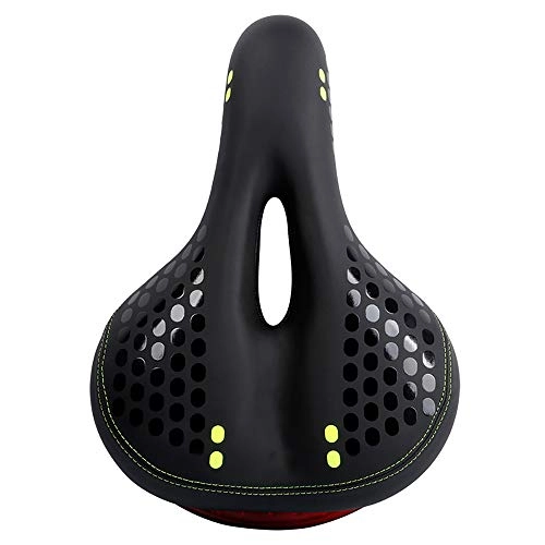 Seggiolini per mountain bike : Bicicletta Fanale Posteriore Cuscino Traspirante Sella per Bici Da Strada Sedile Gel Impermeabile Ergonomia Design Nero e Verde