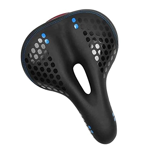 Seggiolini per mountain bike : Bicycle Seat Bicycle Saddle Gel Saddle Comodante Cuscino Mountain Bike Saddles Forniture Da Ciclismo Comfort Road Bike Sella Blu Con Luce Posteriore