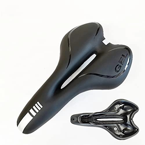 Seggiolini per mountain bike : COKEYU in Gel Sedile Bicicletta Ergonomica con Imbottitura Morbida e Comoda, Morbida Impermeabile e Traspirante Uomo Sella Bicicletta in Gel Antiprostata Ergonomica Morbido Impermeabile