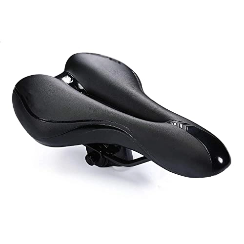 Seggiolini per mountain bike : COUYY Bicycle Saddle Mountain Bike Seat Cushion Road Bike Saddle Hollow Traspibile Sedile Morbido Cuscino per Biciclette Accessori Accessori, Nero